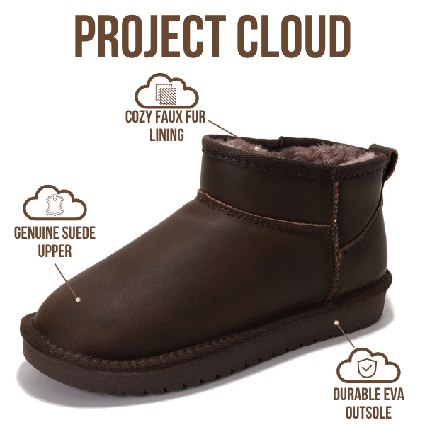 Project Cloud | "Hippy" Women Ankle Boots | 100% Genuine Suede | Water Resistant | ProjectPlush | Lightweight | Non-Slip