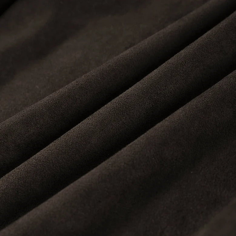 Faux fur coat with daisies