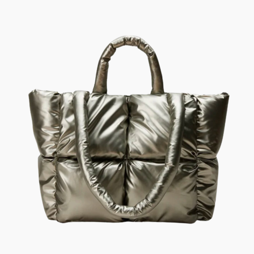 Puffer-Tasche „Tatiana“ in Metallic