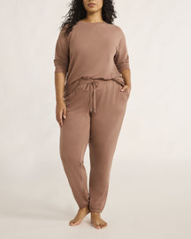 Women's French Terry Cloth Top and Jogger Pants Set (Buy 2 Free Shipping)