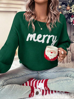 Women's Merry Stitched Pullover Sweater (Buy 2 Free Shipping)