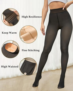 Women's Translucent Fleece Lined Tights (Buy 2 Free Shipping)