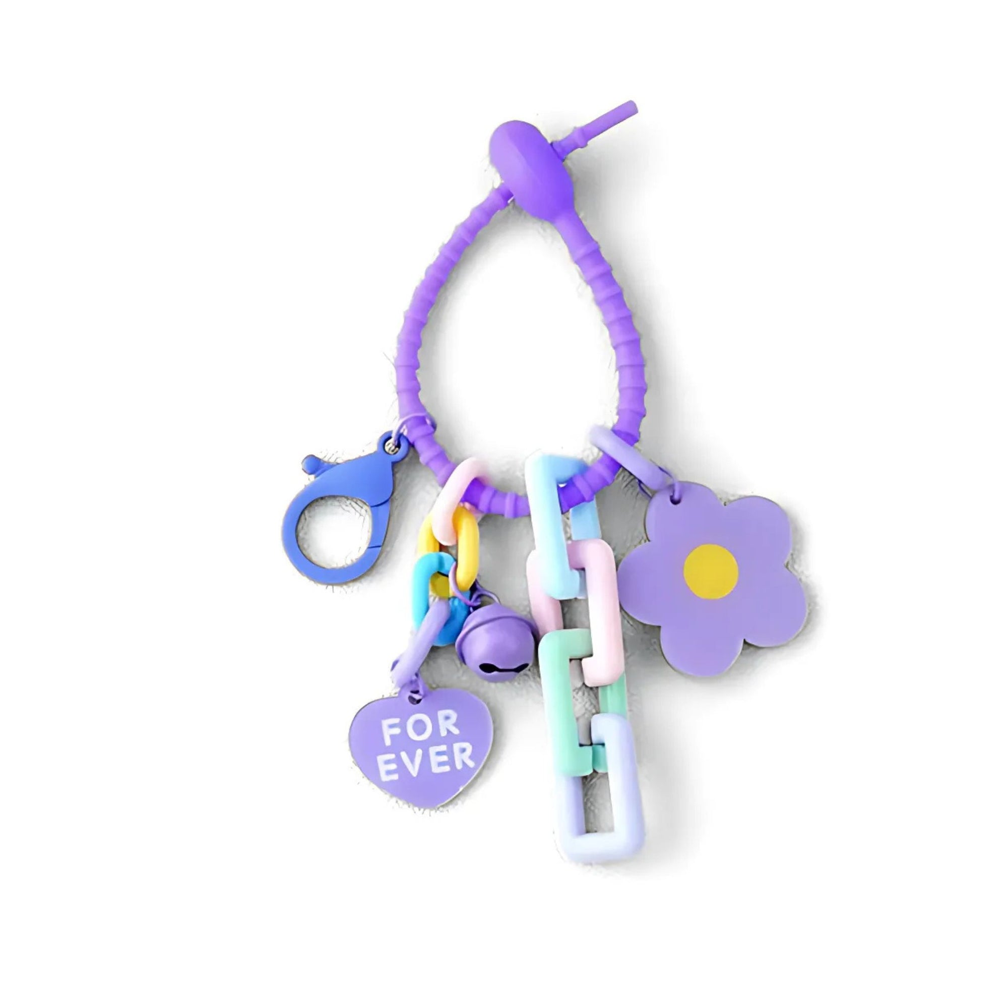Colorful Flower Bag Charm