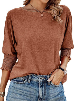 Women's Round Neck 3/4 Sleeve T-Shirt(Buy 3 Free Shipping)