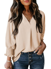 Hot Sale Women's Casual 3/4 Sleeve V Neck Basic Tops (Buy 2 Free Shipping)