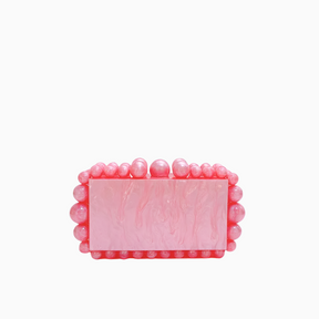 Marbled Acrylic Clutch Bag