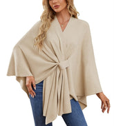 Women's Elegant Shawl Wraps Soft Open Front Poncho Sweater (Buy 2 Free Shipping)