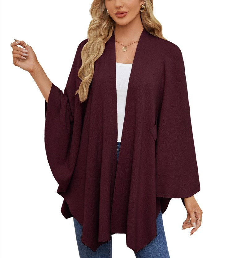 Women's Elegant Shawl Wraps Soft Open Front Poncho Sweater (Buy 2 Free Shipping)