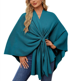 Women's Elegant Shawl Wraps Soft Open Front Poncho Sweater (Buy 2 Free Shipping)