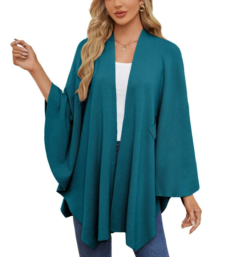 Women's Elegant Shawl Wraps Soft Open Front Poncho Sweater (Buy 2 Free Shipping)