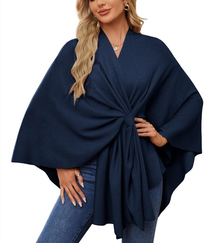 Women's Elegant Shawl Wraps Soft Open Front Poncho Sweater (Buy 2 Free Shipping)