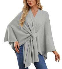 Women's Elegant Shawl Wraps Soft Open Front Poncho Sweater (Buy 2 Free Shipping)