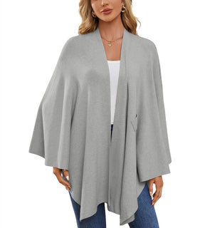 Women's Elegant Shawl Wraps Soft Open Front Poncho Sweater (Buy 2 Free Shipping)