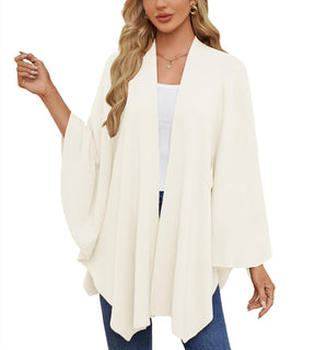 Women's Elegant Shawl Wraps Soft Open Front Poncho Sweater (Buy 2 Free Shipping)