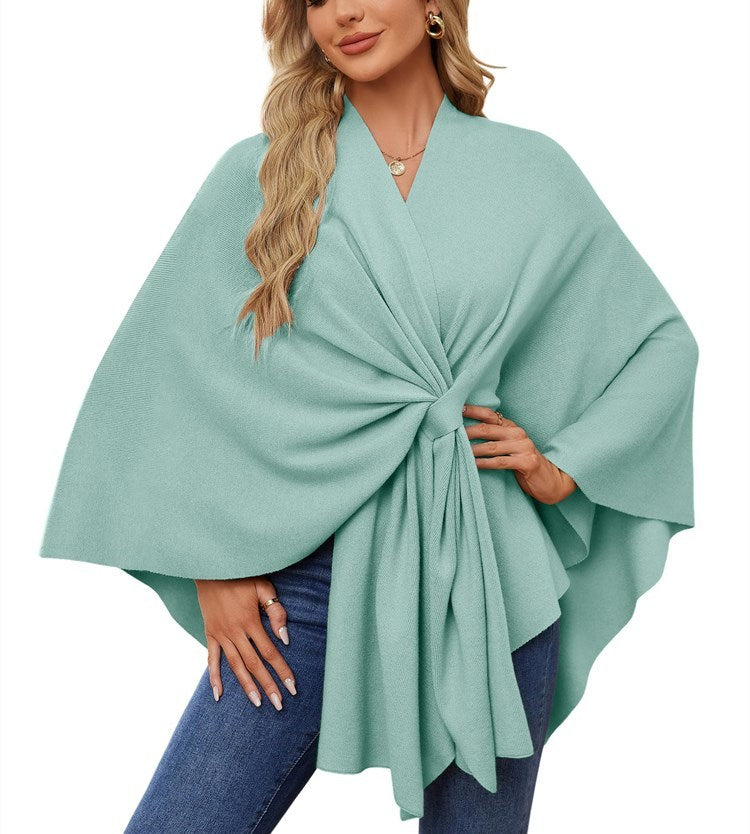 Women's Elegant Shawl Wraps Soft Open Front Poncho Sweater (Buy 2 Free Shipping)