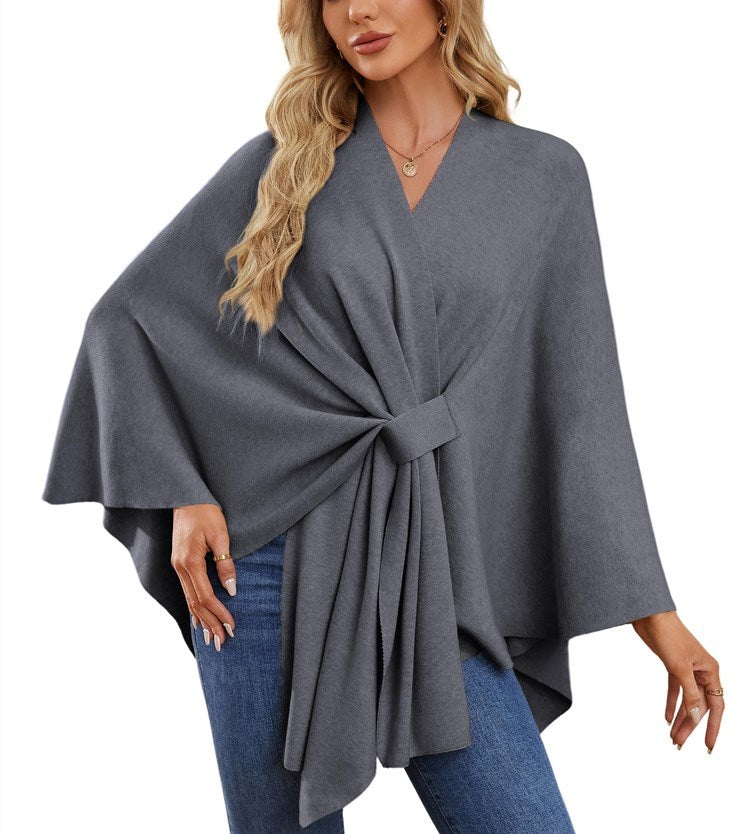 Women's Elegant Shawl Wraps Soft Open Front Poncho Sweater (Buy 2 Free Shipping)