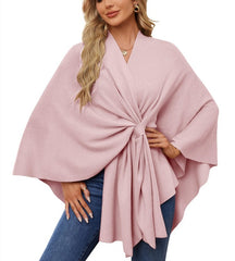 Women's Elegant Shawl Wraps Soft Open Front Poncho Sweater (Buy 2 Free Shipping)