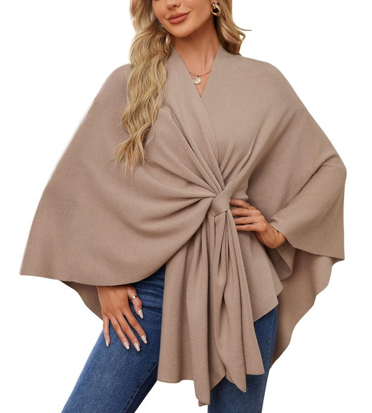 Women's Elegant Shawl Wraps Soft Open Front Poncho Sweater (Buy 2 Free Shipping)