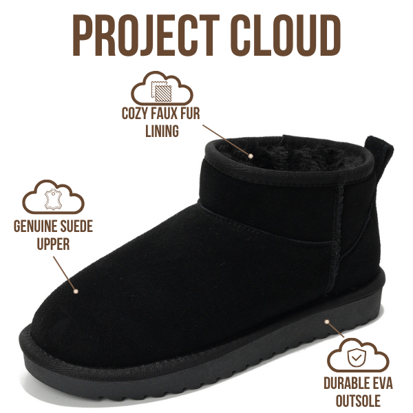Project Cloud | "Hippy" Women Ankle Boots | 100% Genuine Suede | Water Resistant | ProjectPlush | Lightweight | Non-Slip