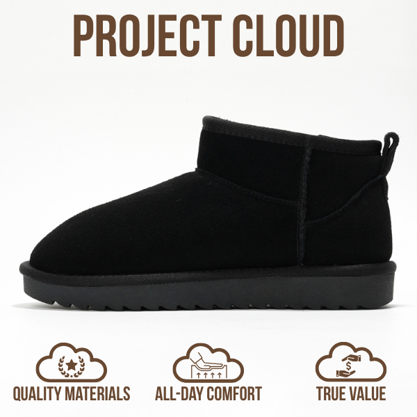 Project Cloud | "Hippy" Women Ankle Boots | 100% Genuine Suede | Water Resistant | ProjectPlush | Lightweight | Non-Slip
