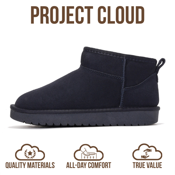 Project Cloud | "Hippy" Women Ankle Boots | 100% Genuine Suede | Water Resistant | ProjectPlush | Lightweight | Non-Slip