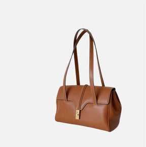 Lila Tasche aus echtem Leder 