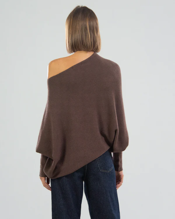 New Asymmetric Draped Jumper - One Size (Buy 2 Free Shipping)