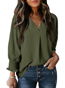 Hot Sale Women's Casual 3/4 Sleeve V Neck Basic Tops (Buy 2 Free Shipping)