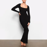 Magic Shaping Maxi Dress Long Sleeve