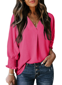 Hot Sale Women's Casual 3/4 Sleeve V Neck Basic Tops (Buy 2 Free Shipping)