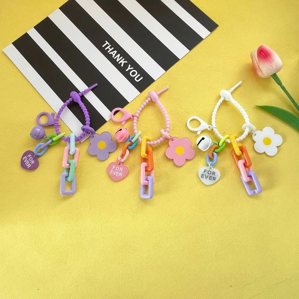 Colorful Flower Bag Charm