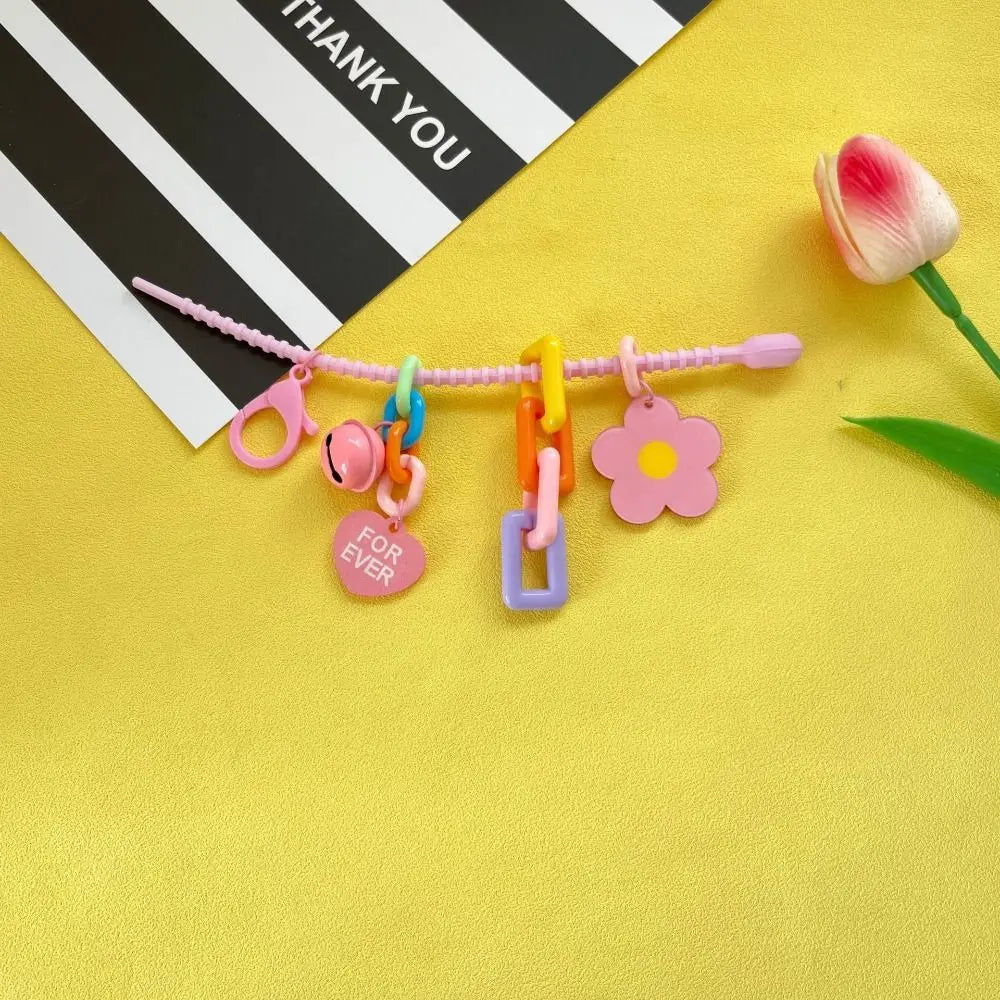 Colorful Flower Bag Charm