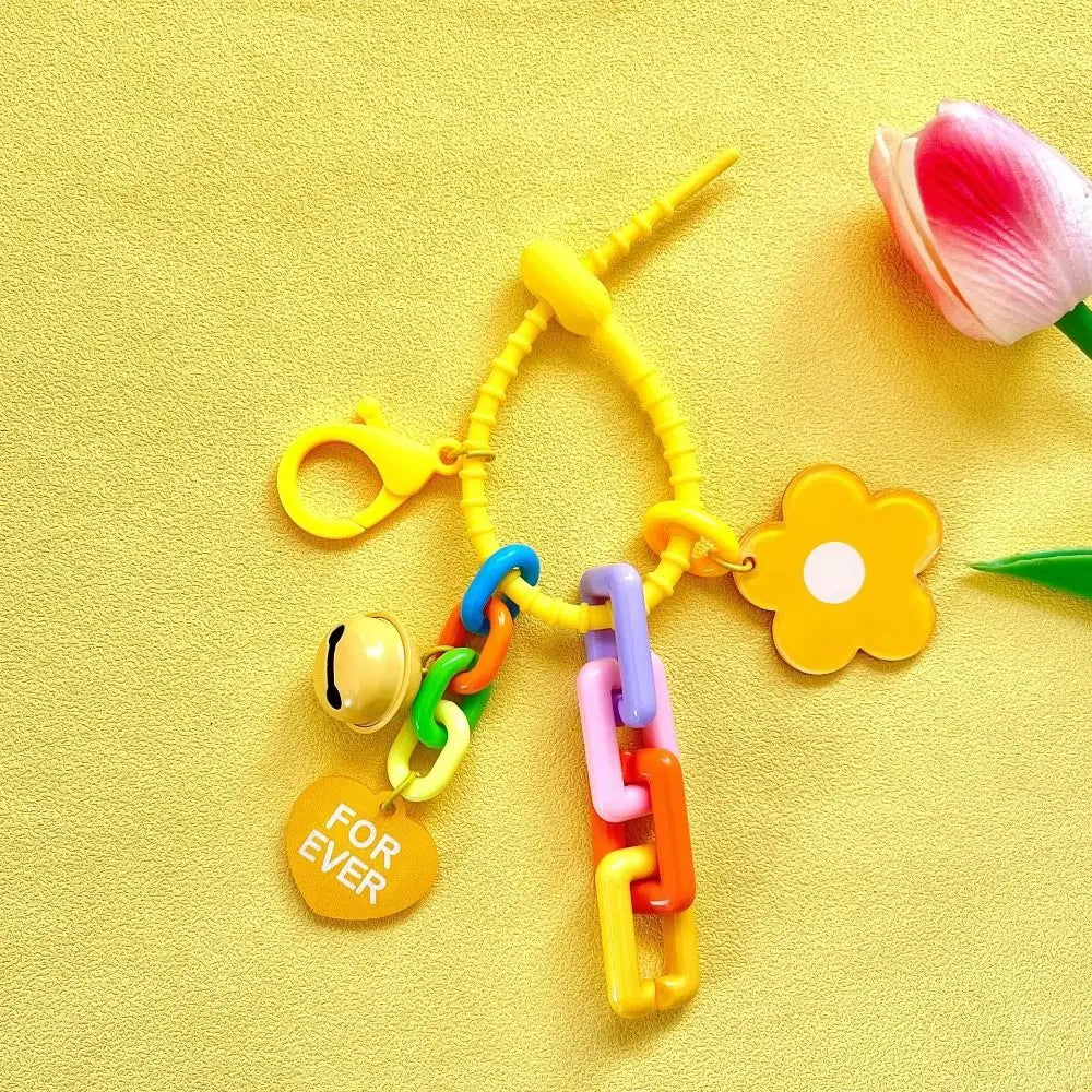 Colorful Flower Bag Charm