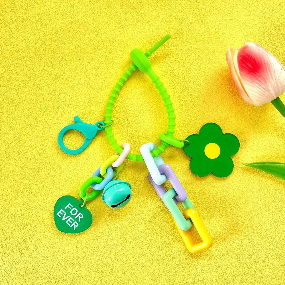 Colorful Flower Bag Charm