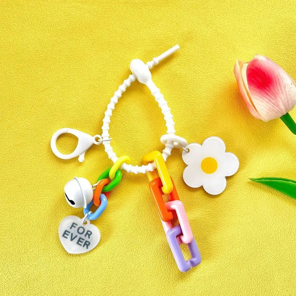Colorful Flower Bag Charm