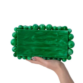 Marbled Acrylic Clutch Bag