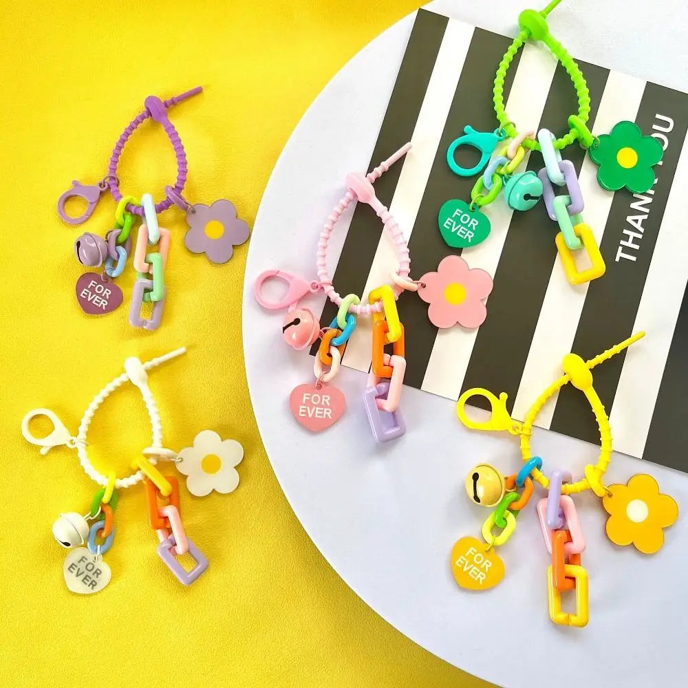 Colorful Flower Bag Charm