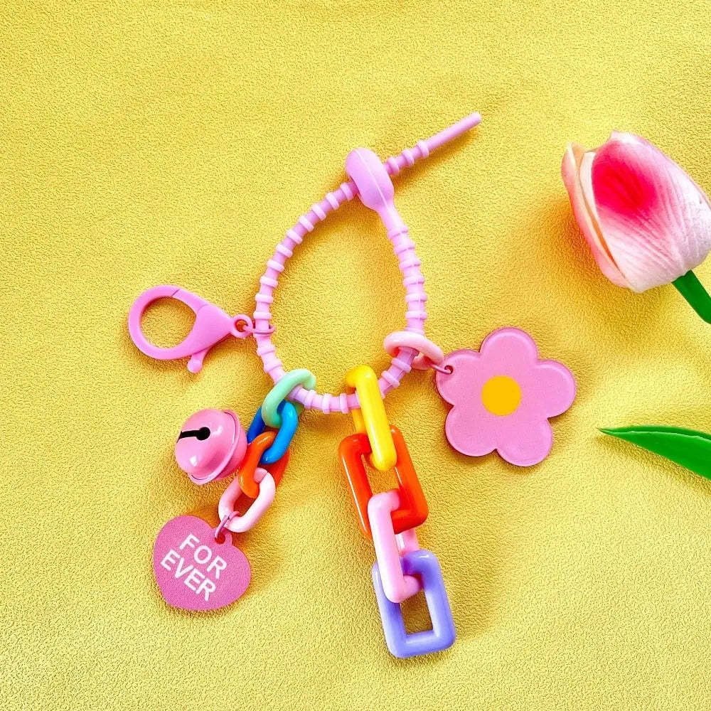 Colorful Flower Bag Charm