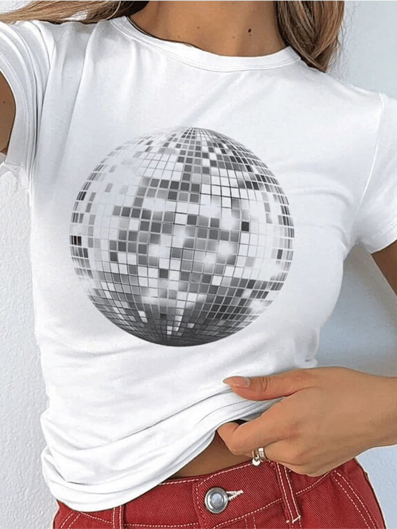 glitter ball t-shirt