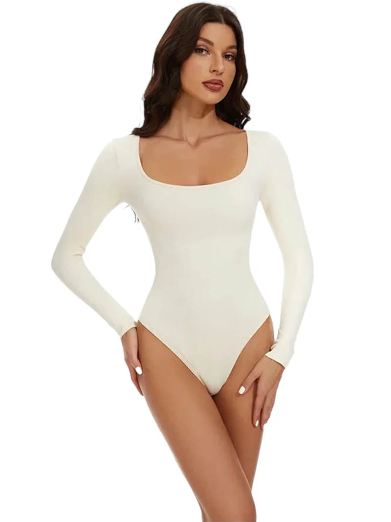 Longsleeve Thong Bodysuit