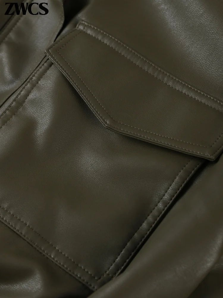 Taty Leather Bomber Jacket