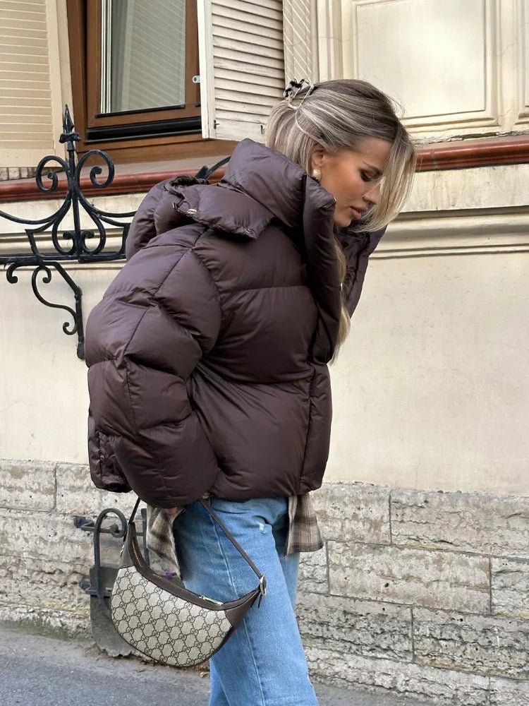 Olivia Short Hooded Padded Jacket