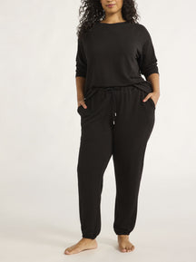 Women's French Terry Cloth Top and Jogger Pants Set (Buy 2 Free Shipping)