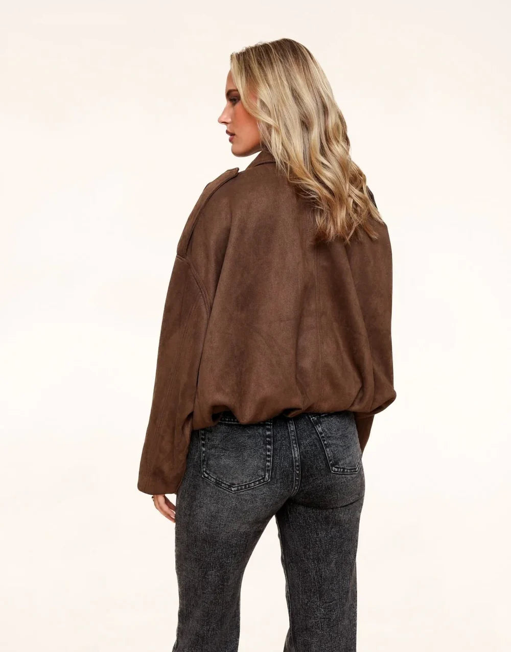 Suede Bomber Jacket