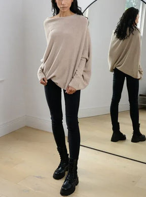 New Asymmetric Draped Jumper - One Size (Buy 2 Free Shipping)