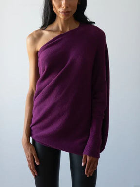 New Asymmetric Draped Jumper - One Size (Buy 2 Free Shipping)