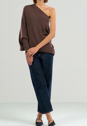 New Asymmetric Draped Jumper - One Size (Buy 2 Free Shipping)