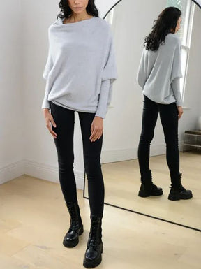 New Asymmetric Draped Jumper - One Size (Buy 2 Free Shipping)