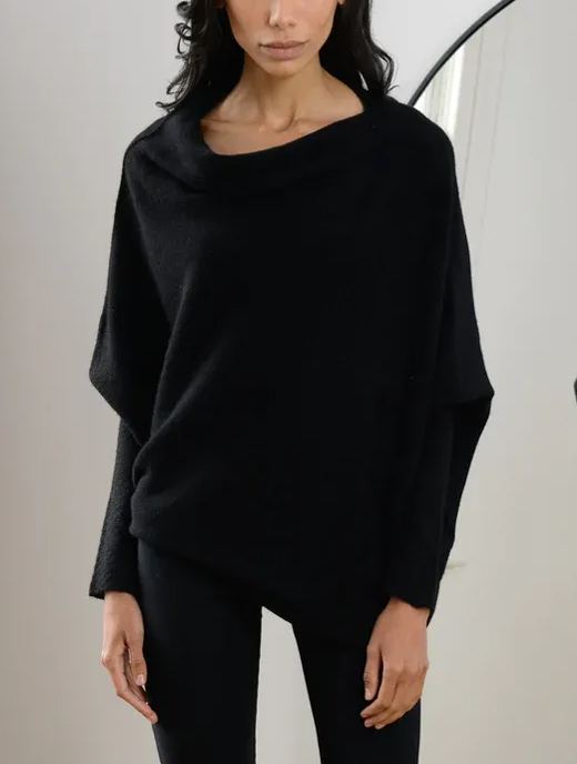 New Asymmetric Draped Jumper - One Size (Buy 2 Free Shipping)