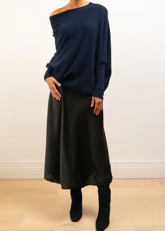 New Asymmetric Draped Jumper - One Size (Buy 2 Free Shipping)